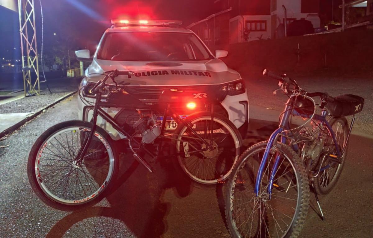 Fiscalização identifica uso irregular de bicicletas motorizadas por adolescentes em Ponte Serrada